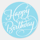 Search for happy birthday blue stickers Typography