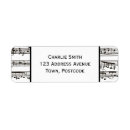 Search for large text return address labels Black