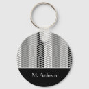 Search for black and white chevron key rings Zigzags