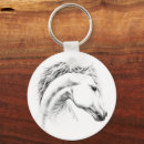 Search for pencil drawing key rings Horse