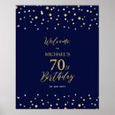 Search for 70th birthday posters Gold
