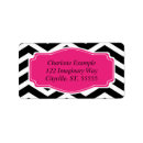 Search for pink chevron return address labels Chevrons