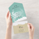 Search for crab wedding invitations Beach