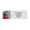 Search for santa return address labels Red