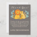 Search for lion thank you cards Boy