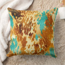 Search for turquoise and brown cushions Cowgirl