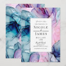 Search for purple and teal wedding invitations Trendy