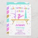 Search for girls gymnastics party invitations Digital gymnastic