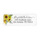 Search for sunflower bridal shower return address labels Elegant