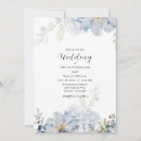 Search for light blue and white invitations Greenery