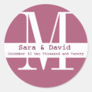 Search for pink and white monogram stickers Magenta