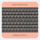 Search for happy birthday pattern stickers Black and white