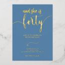Search for 40 years old invitations Elegant