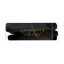 Search for hair salon return address labels Black