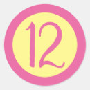 Search for 12 birthday stickers Twelve