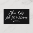 Search for skin care business cards Typography