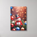 Search for christmas snowman canvas prints Merry