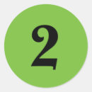 Search for number two stickers Simple