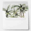 Search for tropical wedding envelopes Palm tree
