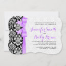 Search for lavender black wedding invitations Black and white