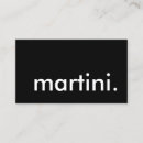 Search for martini business cards Bartender