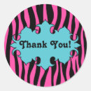 Search for zebra print thank you stickers Blue