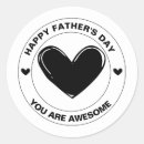 Search for happy fathers day stickers Minimalist