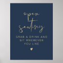 Search for open seating wedding signs No seating plan