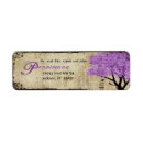 Search for purple tree return address labels Vintage