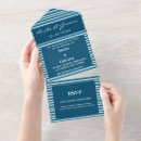 Search for shades of blue wedding invitations Elegant