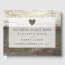 Search for wood heart guest books Country