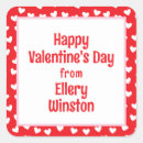 Search for girls valentine stickers Red