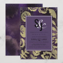 Search for purple and rose gold wedding invitations Vintage