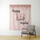 Search for sweet 16 backdrops Rose gold