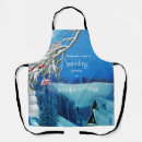 Search for snow scene aprons Snowflakes