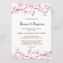 Search for watercolor cherry blossom wedding invitations Japanese