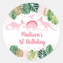 Search for cute dinosaur stickers Dinosaur first birthday