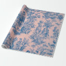 Search for vintage pink toile wrapping paper French