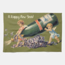 Search for happy new to year tea towels Champagne