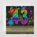 Search for 43rd birthday invitations Party