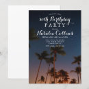 Search for palm birthday invitations Adult