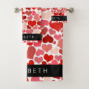 Search for valentines day bathroom accessories Pattern of hearts