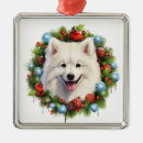 Search for samoyed christmas tree decorations Dog