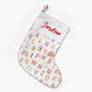 Search for alphabet letter christmas stockings Children