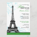 Search for eiffel tower baby shower invitations Modern