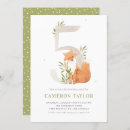 Search for fox birthday invitations Woodland