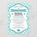 Search for blue gingham barbecue invitations Summer