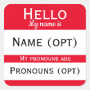 Search for my name is stickers Pronouns