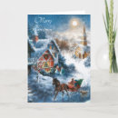 Search for village christmas cards Sleigh