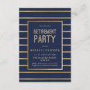 Search for classy retirement party invitations Blue